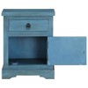 vidaXL Bedside Table - Nightstand with Storage - Solid Mango