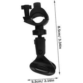 Coehaopike Microphone Extension Clip Microphone Clip for Handheld Microphones Mic Holder Clamp Microphone Clip with Adapter Mic Stand Clip Wireless Mic Holder Wireless Microphone Holder