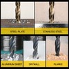1/8" Double Ended Cobalt M35 Drill Bit Replacement Set,Pack of