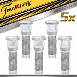 Frankberg 5 x Wheel Bolts Wheel Bolts Compatible with Cherokee KJ Grand Cherokee II WJ WG 2.4L-4.7L 1998-2008 6036388AA