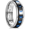 King Ring 8mm Triple Moon Spinner Ring – Fidget Ring