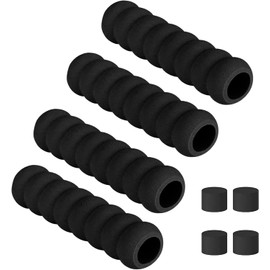 Paquete de 4 cubiertas para manija de puerta, cubiertas protectoras anticolisión para perilla de puerta, funda de tirador de puerta de espuma suave, cubierta de seguridad en espiral para el