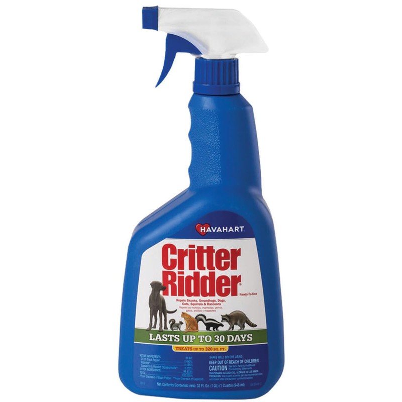 Safer Brand 5935 Critter Ridder Animal Repellent Ready-to-Use Spray-32 RTU,