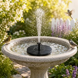 Mini Solar Waterfall Fountain for Garden Decor – Floating Bird Bath Pump for Ponds, Pools & Outdoor Water Features