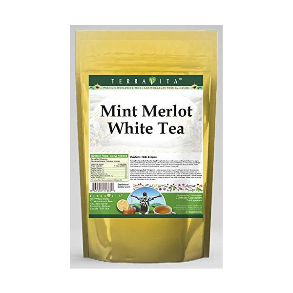 Mint Merlot White Tea (25 Tea Bags, ZIN: 541949)