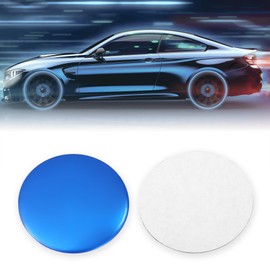 X AUTOHAUX 56.5mm Car Wheel Center Hub Caps Decal Sticker Gloss Blue - 4 Pcs