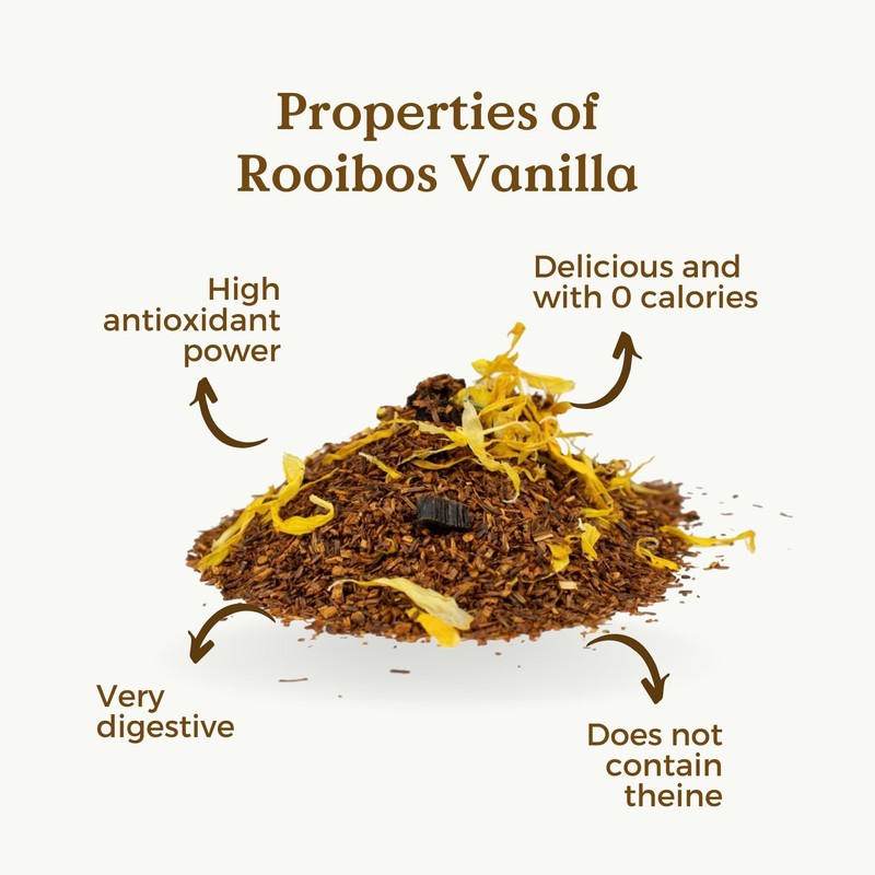 Rooibos Vanilla Tea Organic 90g (45 Cups) | Premium Loose
