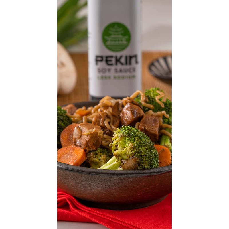 Pekin Low Sodium Soy Sauce, 12 Fl Oz Bottle (Pack