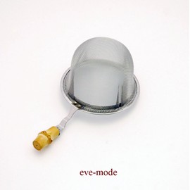 eve-mode 18-8 Stainless Steel Tea Strainer with Bamboo Handle 55-40 Size: 2.2 inches (55 mm), Depth 1.6 inches (40 mm)