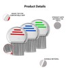 3-Pack Stainless Steel Lice Combs - Effective Nit and Dandruff