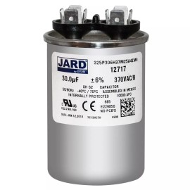 Jard 30 uF/MFD 370 VAC 50/60Hz Run Capacitor Replaces Kolpak 325P306H37M30A