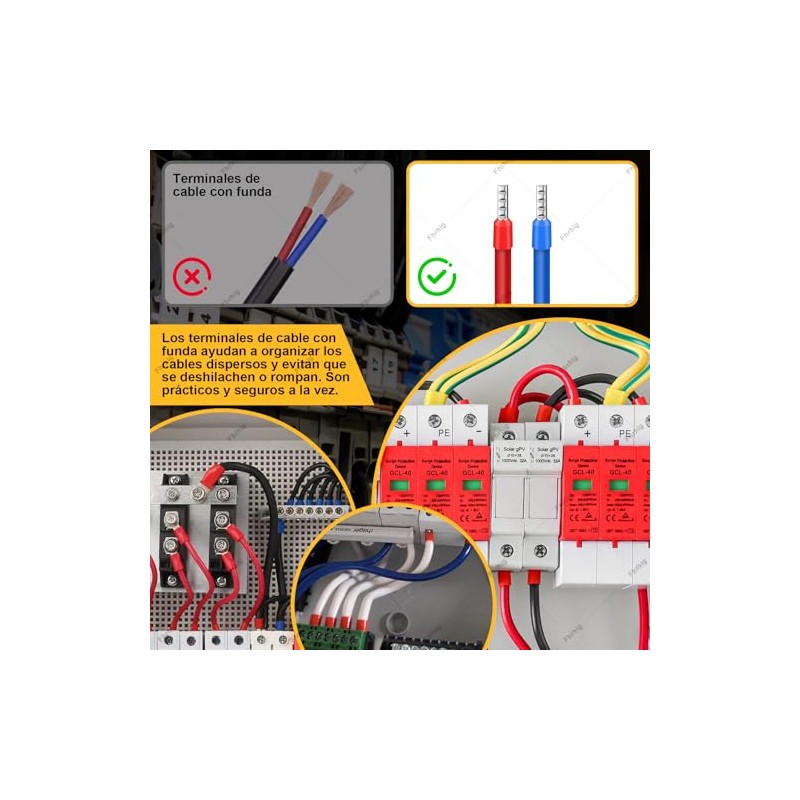 Juego de Crimpadora 2230pcs de Alambre, Fhrhig Terminal para Cable