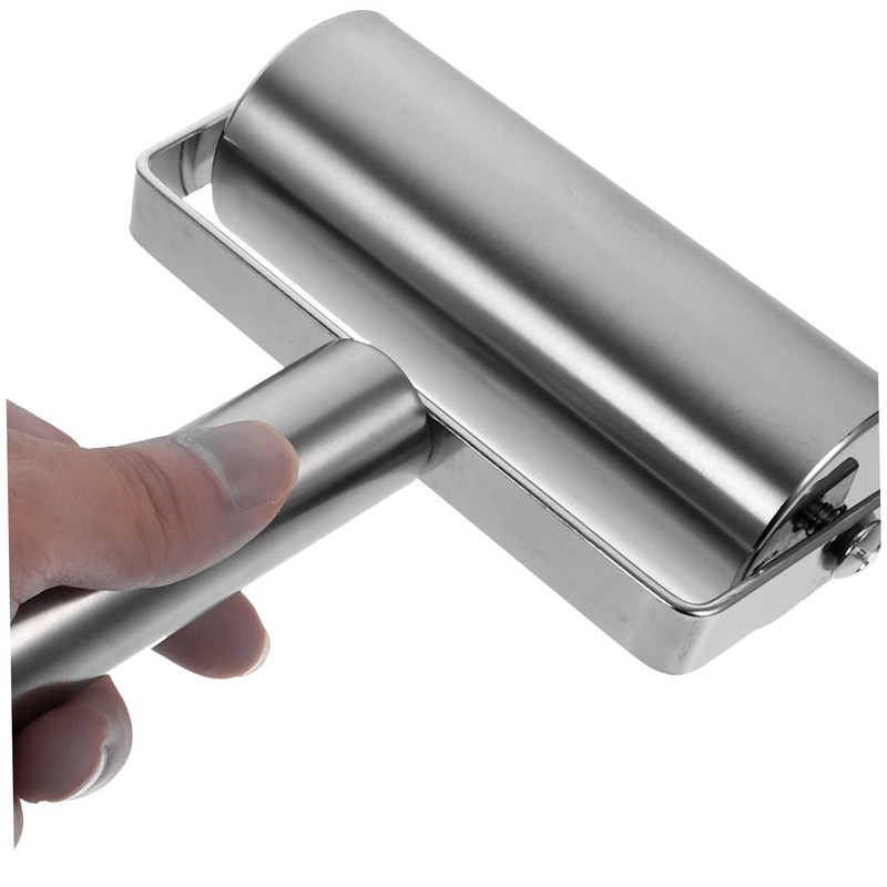 BIUDECO 2Pcs Stainless Steel Rolling Pin Ergonomic Dough Roller for