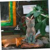 Ciieeo Cat Figurine Mini Resin Figure Adorable Tiny Cat Decoration