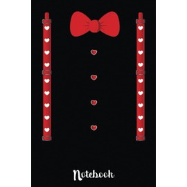 Cute Valentines Day Red Hearts Bow Tie: Cute Valentine's Day Notebook, Great Gift for Boyfriend, Girlfriend, Best Friend, Wife, Husband, Men, Women