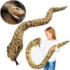 Tikwisdom 170CM High simulation Super long Brown python Soft Plush