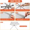 LUKVCIY Portable Fire Pit for Camping, 42CM Foldable Outdoor Firepit
