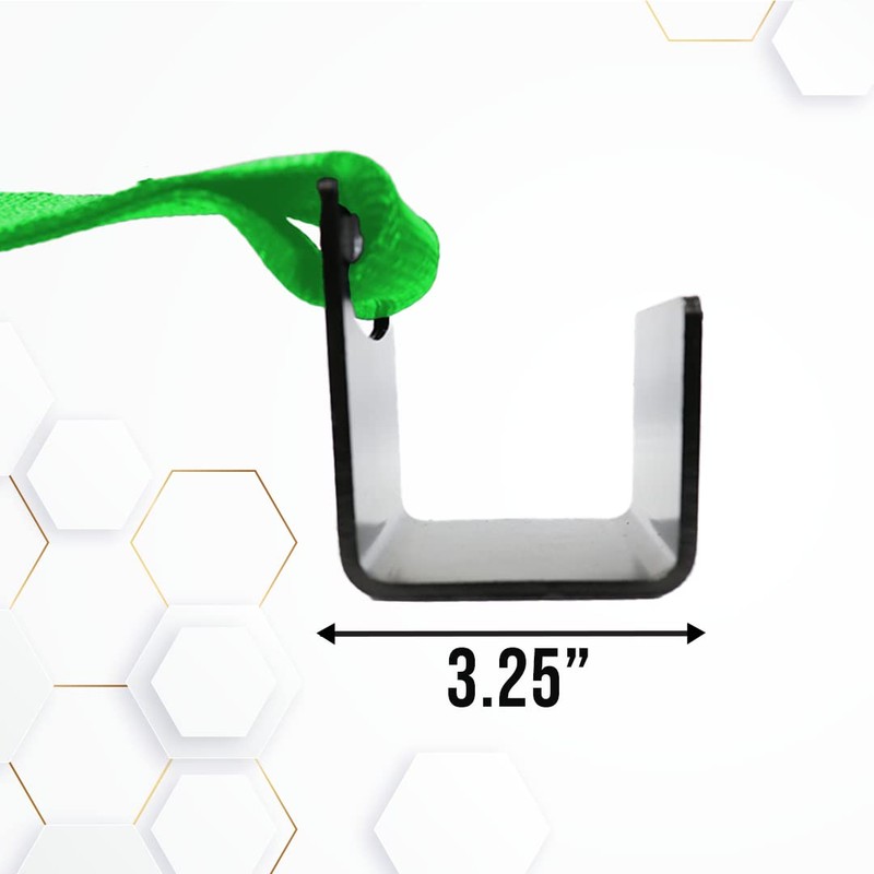 Boxer 2 Pack Roll Off Winch Strap with Flat Hook