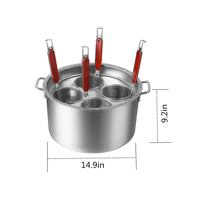 Buokaiw Pasta Cooker with Strainer,Stainless Steel Pasta Cooker Insert Set,