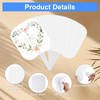 Ozmatip 24 Pieces Sublimation Fans Empty Hand Fan Set for