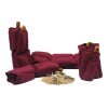 Kit De 5 Compresas Terapéuticas De Semillas Color Vino