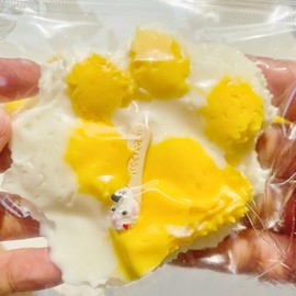 Handmade Taba Squishy Ultra Soft Squishy Fidget Toys Silicone Squeeze Toy for Stress Relief (Paw Onigiri)