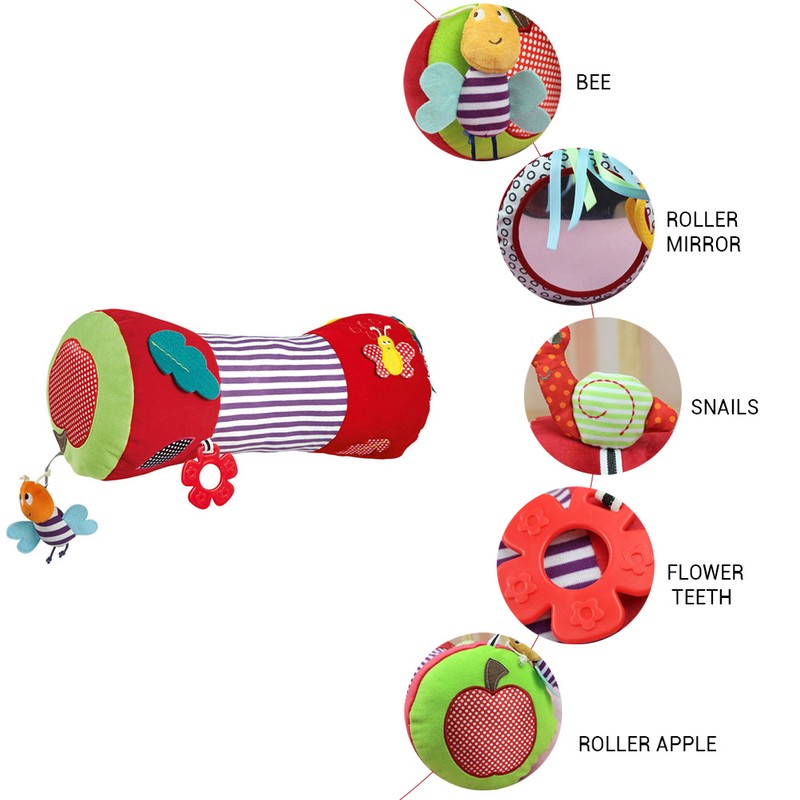 Baby Crawling Roller Baby Soft Stuffed Rolling Pillow Baby Fitness