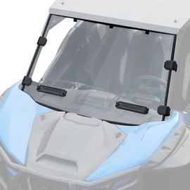 POKIAUTO Front Windshield for Kawasaki Teryx KRX 1000, Vented Clear Full Windshield Hard Coated Polycarbonate Scratch Resistant Window for Kawasaki Teryx KRX 1000 2020-2025 Accessories