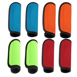 8 Pcs Luggage Handle Wrap Soft Comfortable Luggage Handle Sleeve Travel Suitcase Accessory with Padded Grip Colorful Luggage Identifier Tag for Easy Travel and Identification (4 Color)
