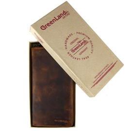 Greenland Nature Montana Leather Wallet 19 cm, brown