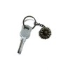 Antique Bronze Colored Sunflower Pendant Key Chain-Bronze Key Ring-Sunflower Keyring