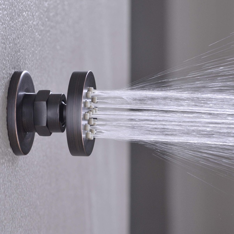 Solid Brass Body Spray Shower Jet - Round Massage Side