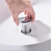 Ximlike Polished Chrome Bathroom Sink Drain, Vessel Sink Pop Up