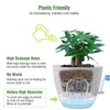UOUZ 12 inch Large Self Watering Pots, Plastic Planters with