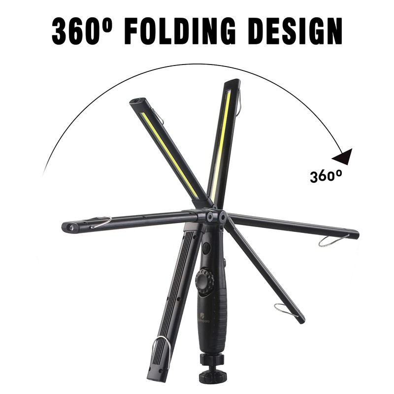 Dr. Prepare LED Work Light, 700 Lumens Foldable Rechargeable Work