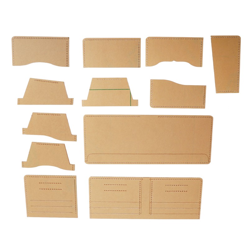 13 Pcs Leather Wallet Template Transparent Clear Acrylic Leather Template