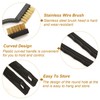 12 Pcs Mini Wire Brushes, Plastic Handles Brass Wire Brush