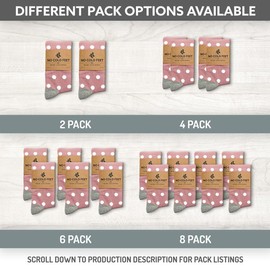 No Cold Feet Fun Colorful Novelty Socks for Men for Dress Casual Formal Groomsmen Wedding, Dusty Rose with White Polka Dots