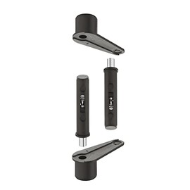 1 Pair x Hafele Pivot Hinge 140° Without Stop for Flush Mounted Door (Black)