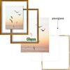 Frametory, 8x10 Floating Picture Frame - Metal Photo Frame -