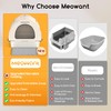 Meowant Stainless Steel Cat Litter Box, 2025 New Upgraded Extra
