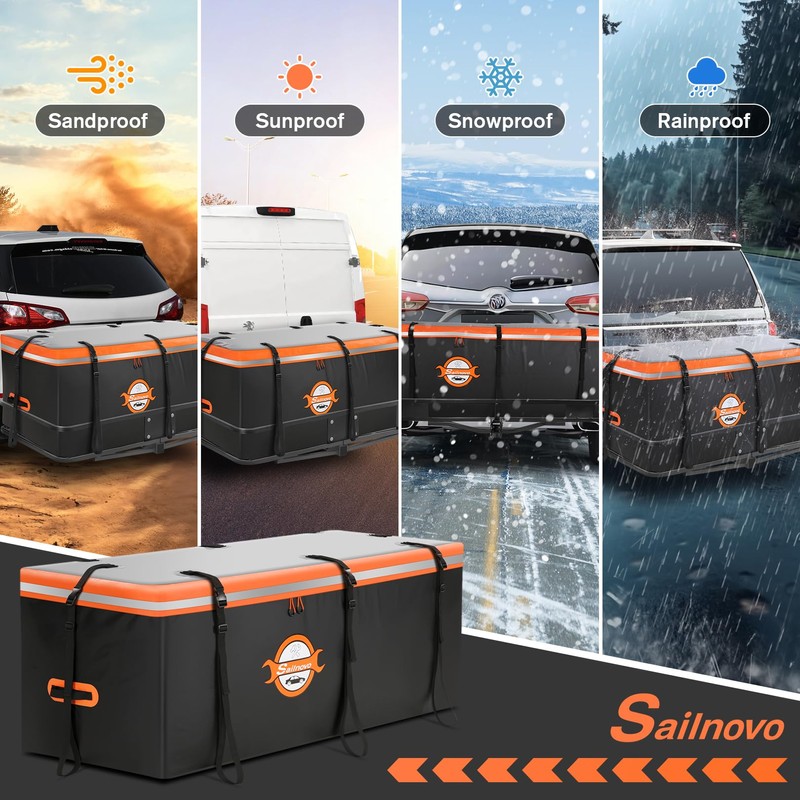 Sailnovo Hitch Cargo Carrier Soft Shell Bag Waterproof 20 Cubic