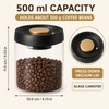 Press-Down Vacuum Glass Storage Canister with Air Release Valve, Airtight