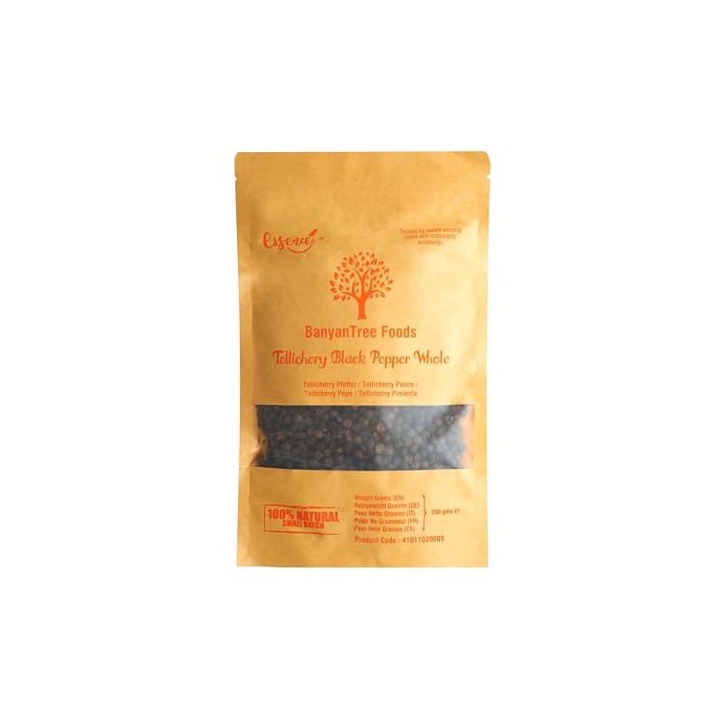 BanyanTree Foods Black Pepper Whole | Tellicherry Black Pepper Whole