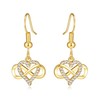 Philip Jones Gold Plated Infinity Heart Drop Earrings Created with