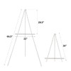 Falling in Art 65" A-Frame Tripod Easel Stand, Wooden Display
