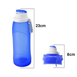 Sport Up I Foldable Drinking Bottle I 500 ml I For Outdoor, Sports, Travel and Much More I Environmentally Friendly (Blue)