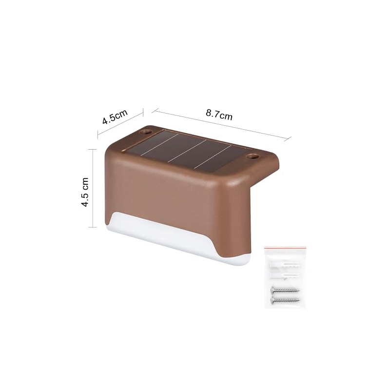 SOLPEX Solar Deck Lights - 16 Pack Outdoor Step Lighting