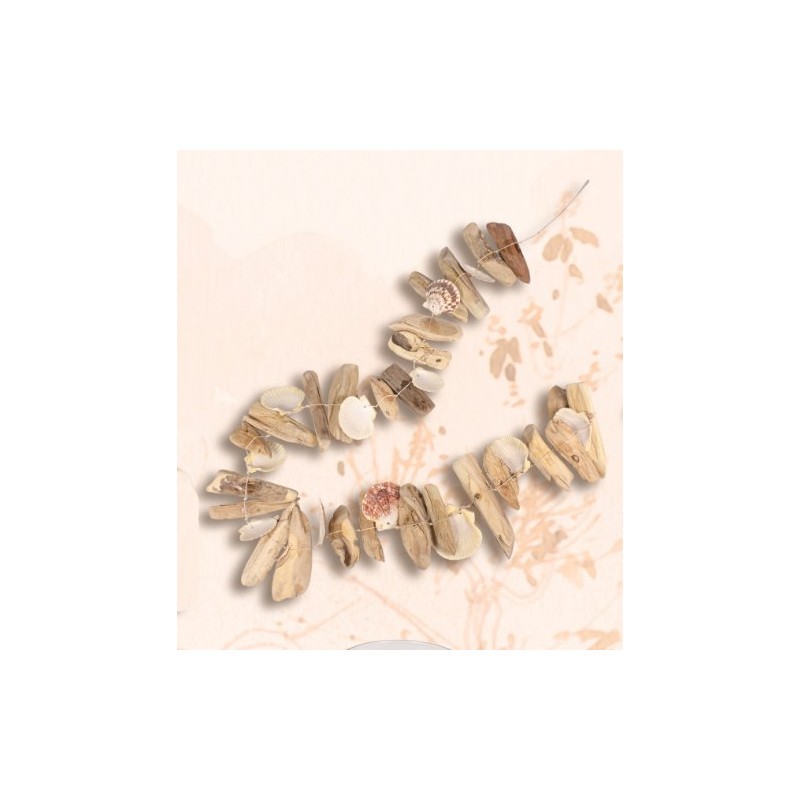 HS Driftwood & Shell Nautical Garland