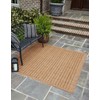 Unique Loom Outdoor Border Collection Area Rug - Checkered (7'
